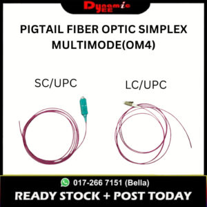 PIGTAIL FIBER OPTIC SIMPLEX MULTIMODE(OM4) SC/UPC | LC/UPC 0.9MM -1.5M PT60