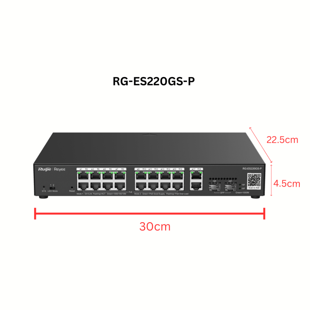 RUIJIE REYEE GIGABIT SMART CLOUD MANAGED PoE SWITCH | RG-ES210GS-P | RG-ES220GS-P RE101 - Image 6