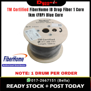 TM Certified FiberHome IB Drop Fiber 1Core 1KM (FRP) Blue Core GJYXFCH-1B6a1 G657A1 IB804