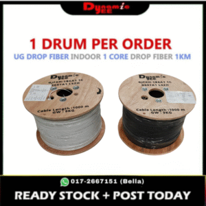 UG Drop Fiber (Blue Core)Indoor 1 Core Drop Fibre 1KM GJXFH-1B6a1 G657A1 FRP UG101