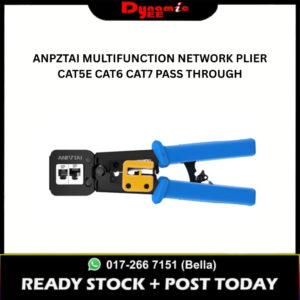 ANPZTAI MULTIFUNCTION NETWORK PLIER CAT5E CAT6 CAT7 PASS THROUGH RJ303