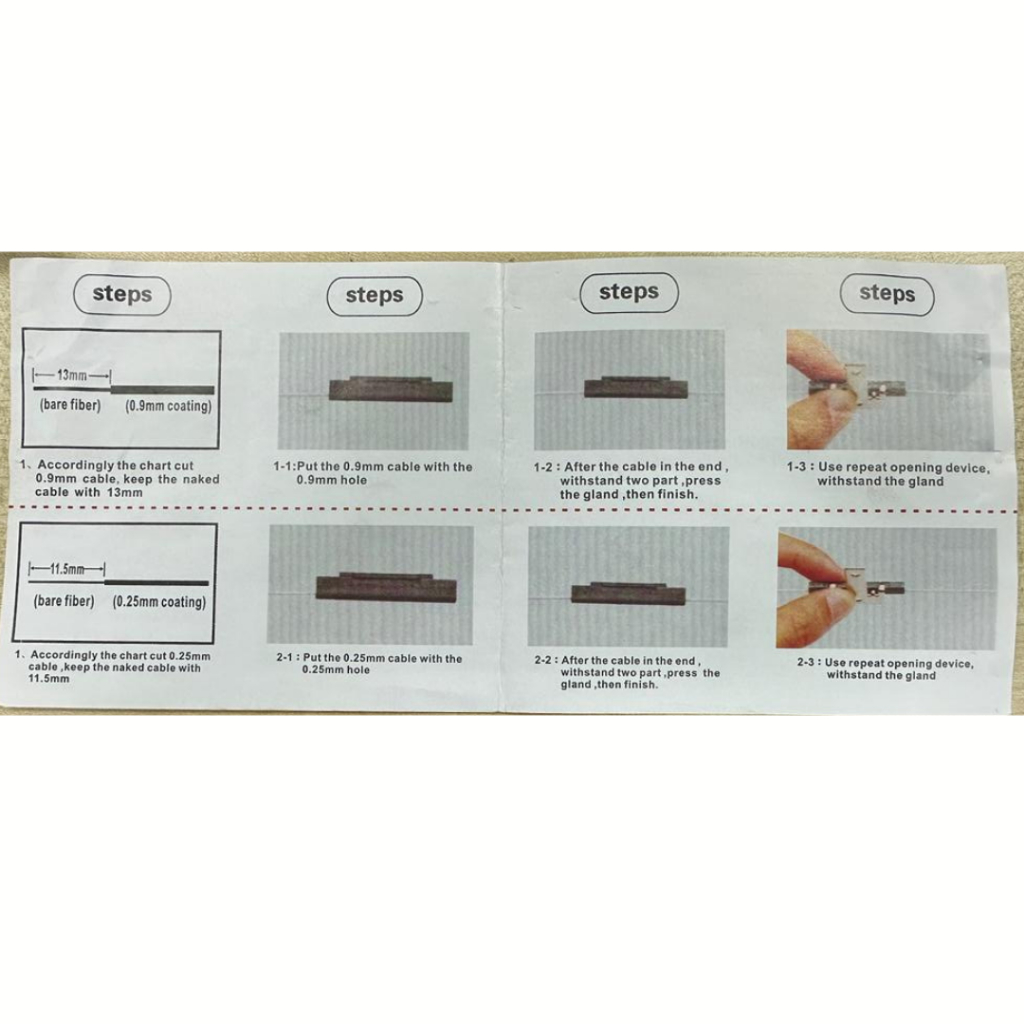OPTICAL FIBER RUBBER-COVERED WIRE CONNECTOR FIBER JOINTER CONNECTOR B2900 FJ101 - Image 5