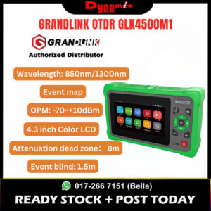 GRANDLINK OTDR GLK4500M1-Multimode-Wavelength: 850/1300nm±20nm Dynamic Range：22dB/24dB SC/UPC OT040