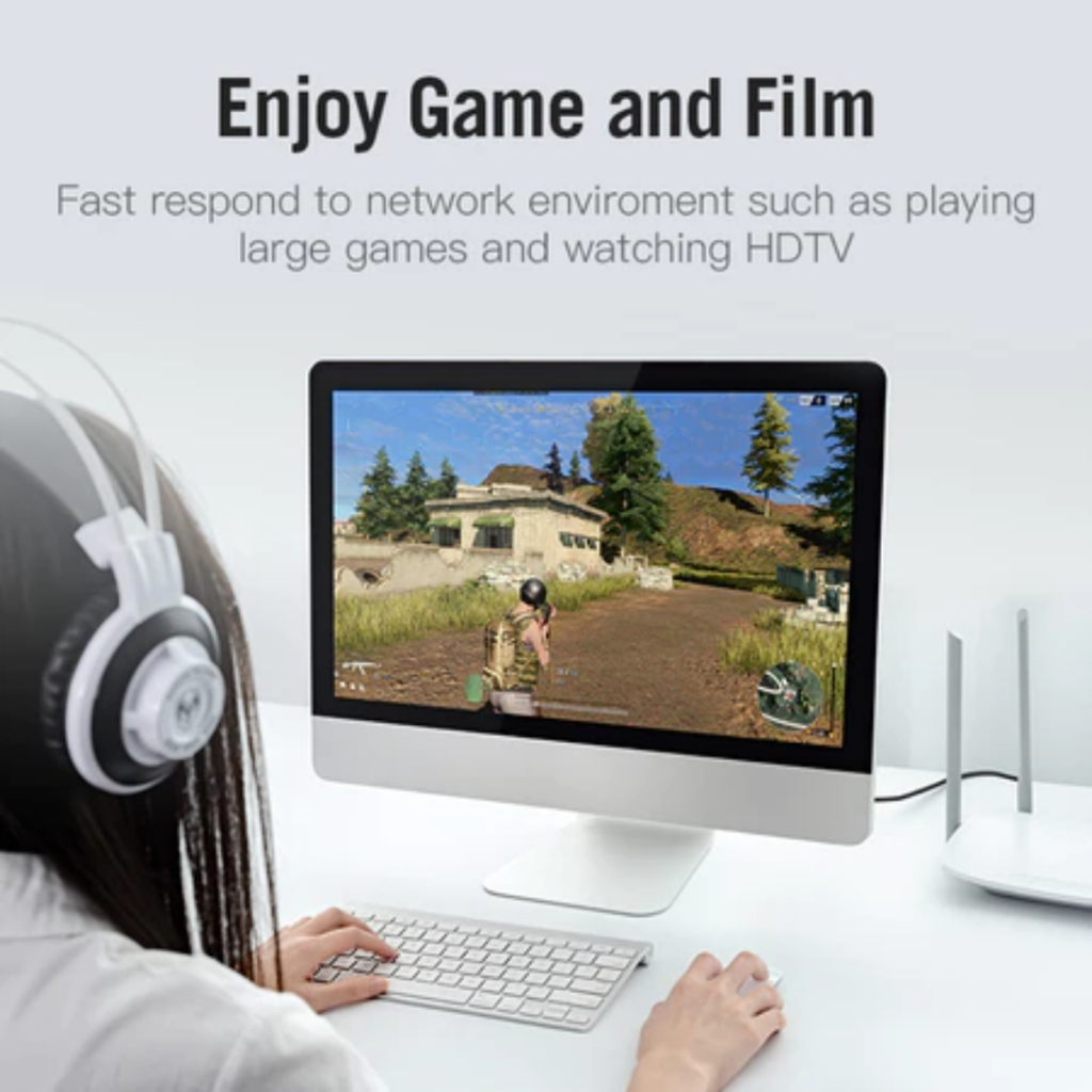 NETWORK CABLE PATCH CORD, Shielded Foiled Twisted Pair, CAT 7, ROUND CABLE, BLACK NCP201 - Image 5