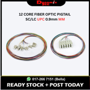 Fiber Optic Pigtail MultiMode OM3 12 Core PT201