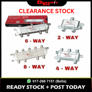 Gecen ( 2, 4, 6, 8 ) way splitter 5-2400Mhz GS01-02, 04, 06, 08 TVSP101 | TVSP201 | TVSP301 | TVSP401