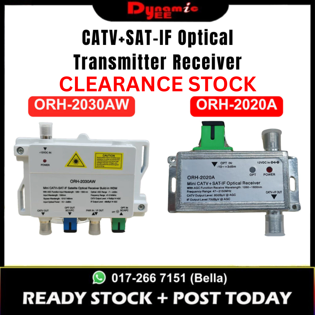 CATV+SAT-IF Optical Transmitter Receiver ORH101