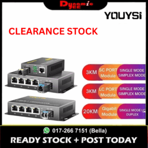 YOUYSI Gigabit Single Mode Converter Single Fiber SC/LC Port Fiber Transceiver ONE PAIR CON201