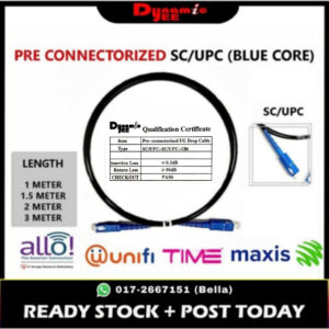 Pre Connectorized FTTH UG Drop Fiber Single Mode Indoor SC/UPC - SC/UPC PR101