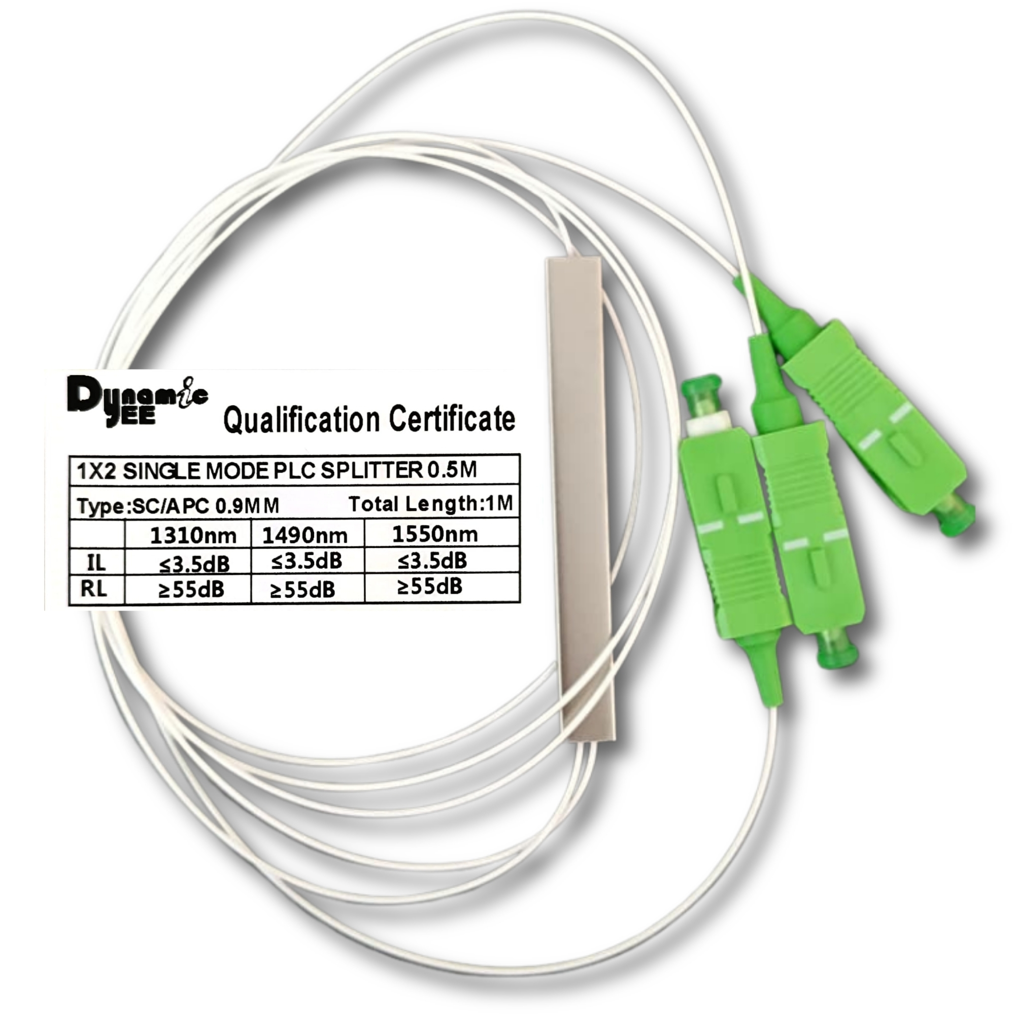 1X2 | 1X4 | 1X8 SC/APC SINGLE MODE 0.5M COUPLE PLC SPLITTER (0.9MM) PL401 - Image 5