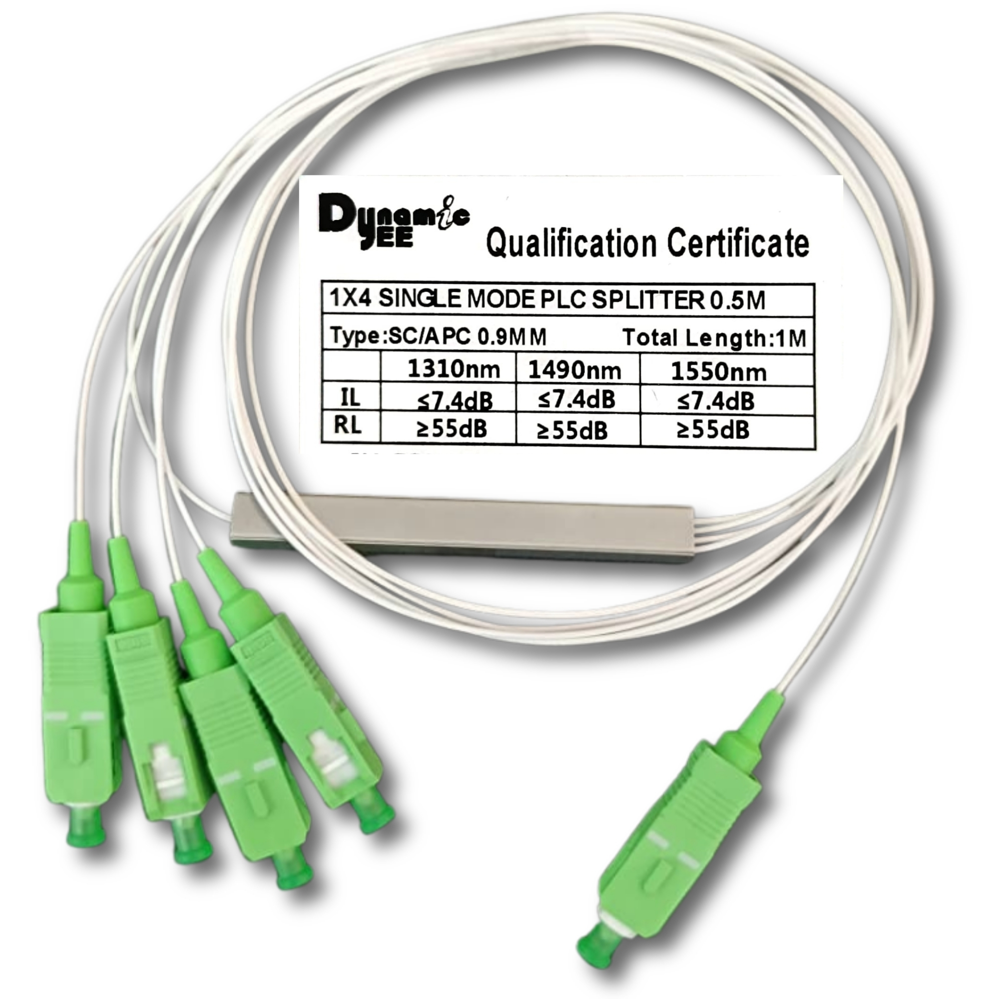 1X2 | 1X4 | 1X8 SC/APC SINGLE MODE 0.5M COUPLE PLC SPLITTER (0.9MM) PL401 - Image 6