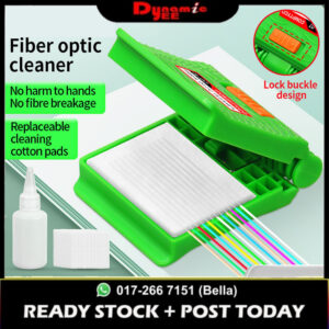 COMPTYCO A-07 Fiber Cleaning Clip Optical Fiber Wipe-Clip FTTH Fiber Optic Cleaner Kit for Fusion Splicer Machine - FCS101