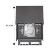 6 PORT DUPLEX OPTICAL FIBER TERMINATION BOX SC PORT FULLSET / EMPTY PULL TYPE - TBR501 - Image 6