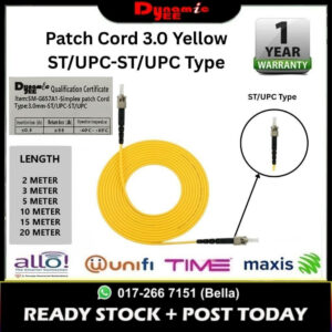 Patch Cord Single Mode ST/UPC-ST/UPC Simplex 3.0mm PC101