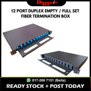 12 PORT DUPLEX OPTICAL FIBER TERMINATION BOX SC PORT FULL SET / EMPTY PULL TYPE - TBR502