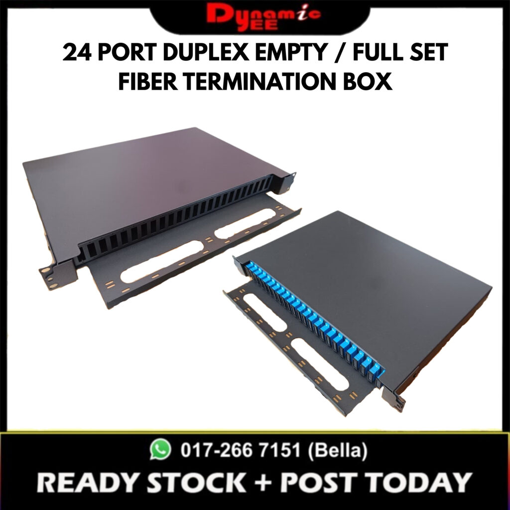 24 PORT DUPLEX OPTICAL FIBER TERMINATION BOX SC PORT FULL SET / EMPTY ...