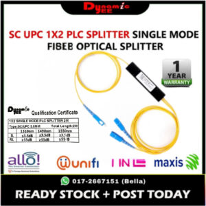 1X2 SC UPC PLC Splitter 1M 3.0 Single Mode Fiber Optical Splitter PL201