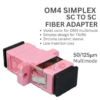 OM4 Multimode Fiber Optic Adapter – SC / LC | Simplex / Duplex AD901 - Image 2