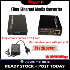 Netlink HTB-GS-03 Single Mode / Multi Mode Duplex Fiber Optic Transceiver 10/100/1000 CON301