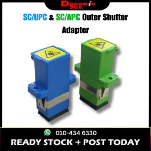 AD101 SC/UPC SC/APC Outer Shutter Fiber Adapter 1PC | SC Simplex Shutter Adapter | FTTH Fiber Optic Coupler