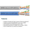 DINTEK LSZH Cat.6 U/UTP Solid Cable 23AWG (Blue/Light Gray) -305M/Box - Image 2