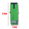 AD101 SC/APC Inner Shutter Fiber Adapter 1PC | Green SC Simplex Shutter Coupler | FTTH Fiber Optic Adapter - Image 2