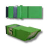 AD101 SC/APC Inner Shutter Fiber Adapter 1PC | Green SC Simplex Shutter Coupler | FTTH Fiber Optic Adapter - Image 3