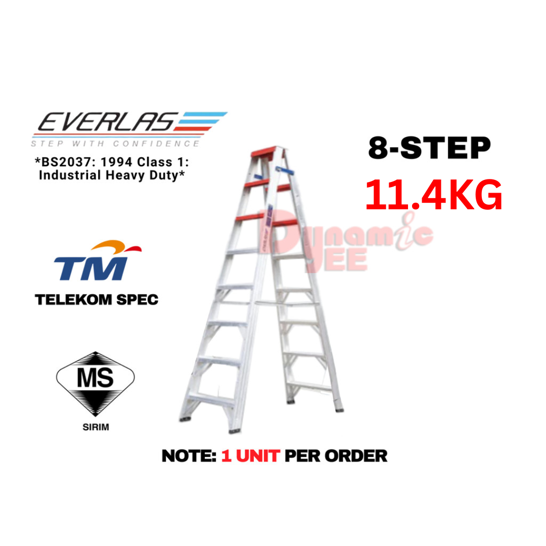 EVERLAS TM Spec Ladder A Type Double Sided LD101 8 Step