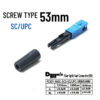 100pcs 53MM Screw Type SC/UPC Fast Connector Optic Fiber Quick Fast Connector Adapter FC301 - Image 3