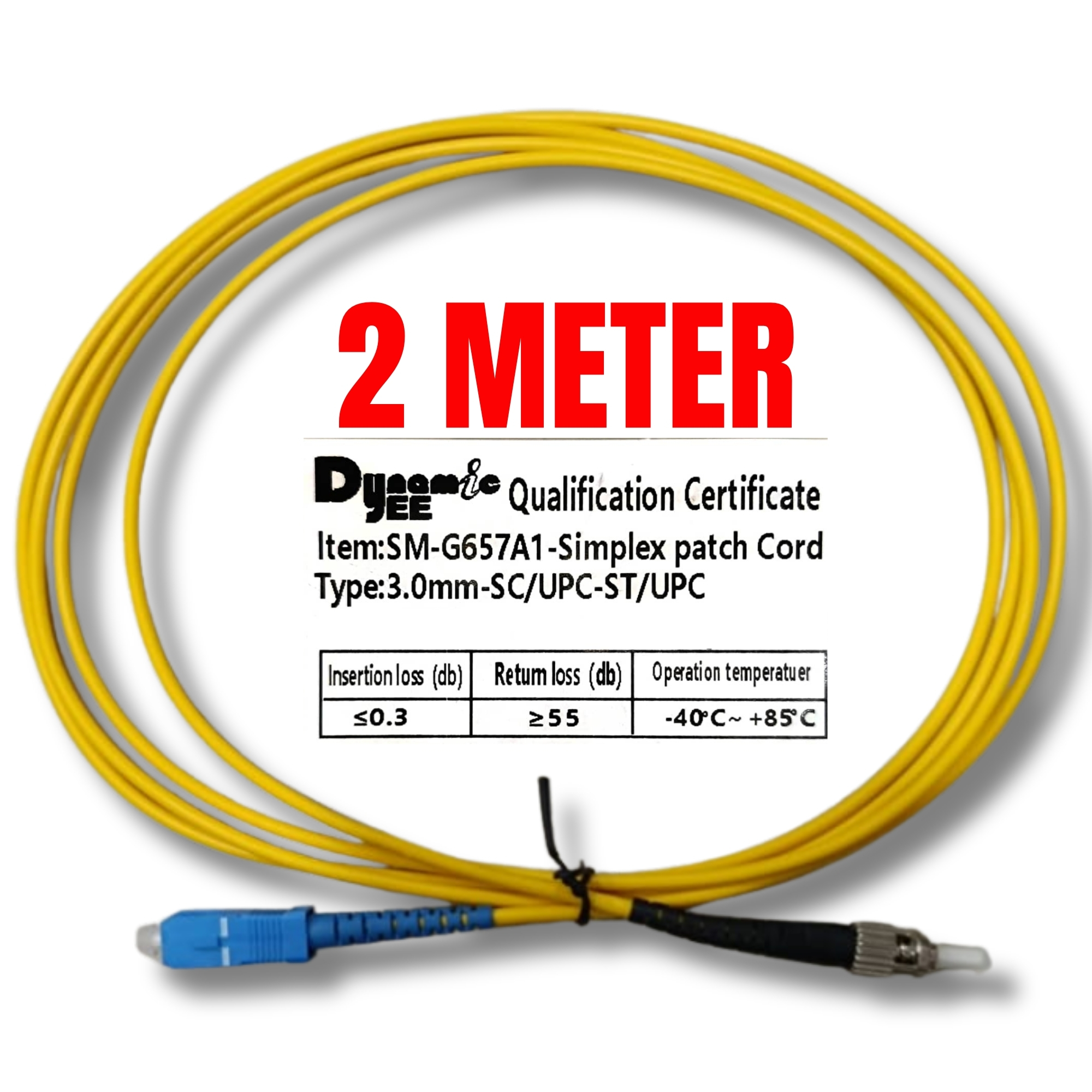 Patch Cord Single Mode FC/UPC-SC/UPC Simplex 3.0mm PC401 - Image 6