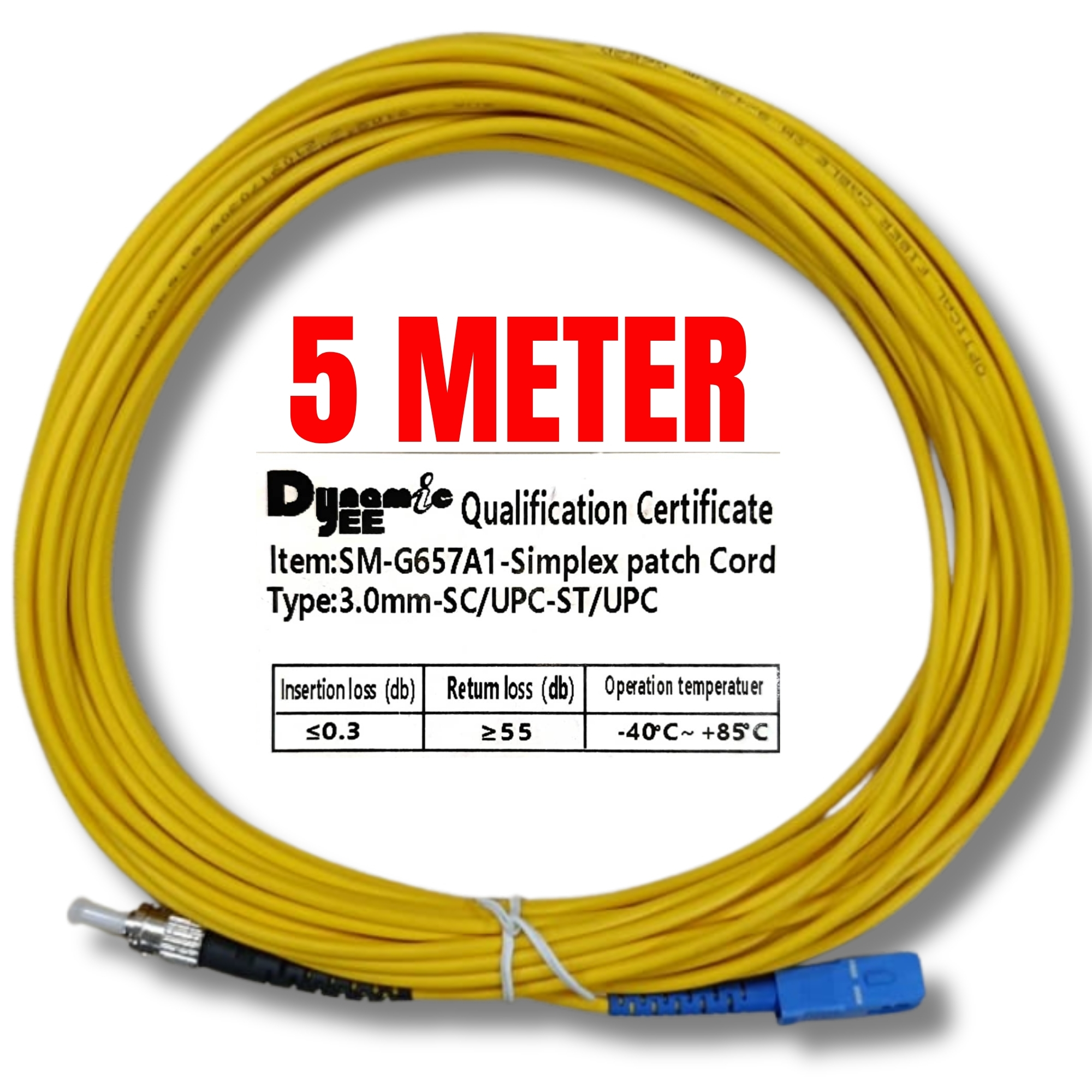 Patch Cord Single Mode FC/UPC-SC/UPC Simplex 3.0mm PC401 - Image 8