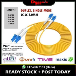 Patch Cord Single Mode LC/UPC -LC/UPC Duplex 2.0mm PC701