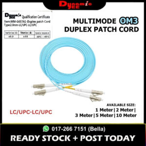 Patch Cord Multimode OM3 LC/UPC-LC/UPC Duplex 2.0mm PCM101