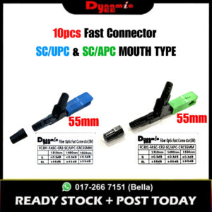 10PCS SC/UPC & SC/APC FTTH Fiber Optic Fast Connector FASC Single Mode Fast Connector FC301