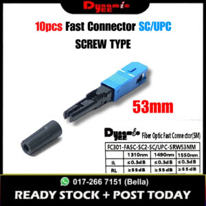 1OPCS SC/UPC FTTH Fiber Optic Fast Connector FASC Single Mode Fast Connector FC301