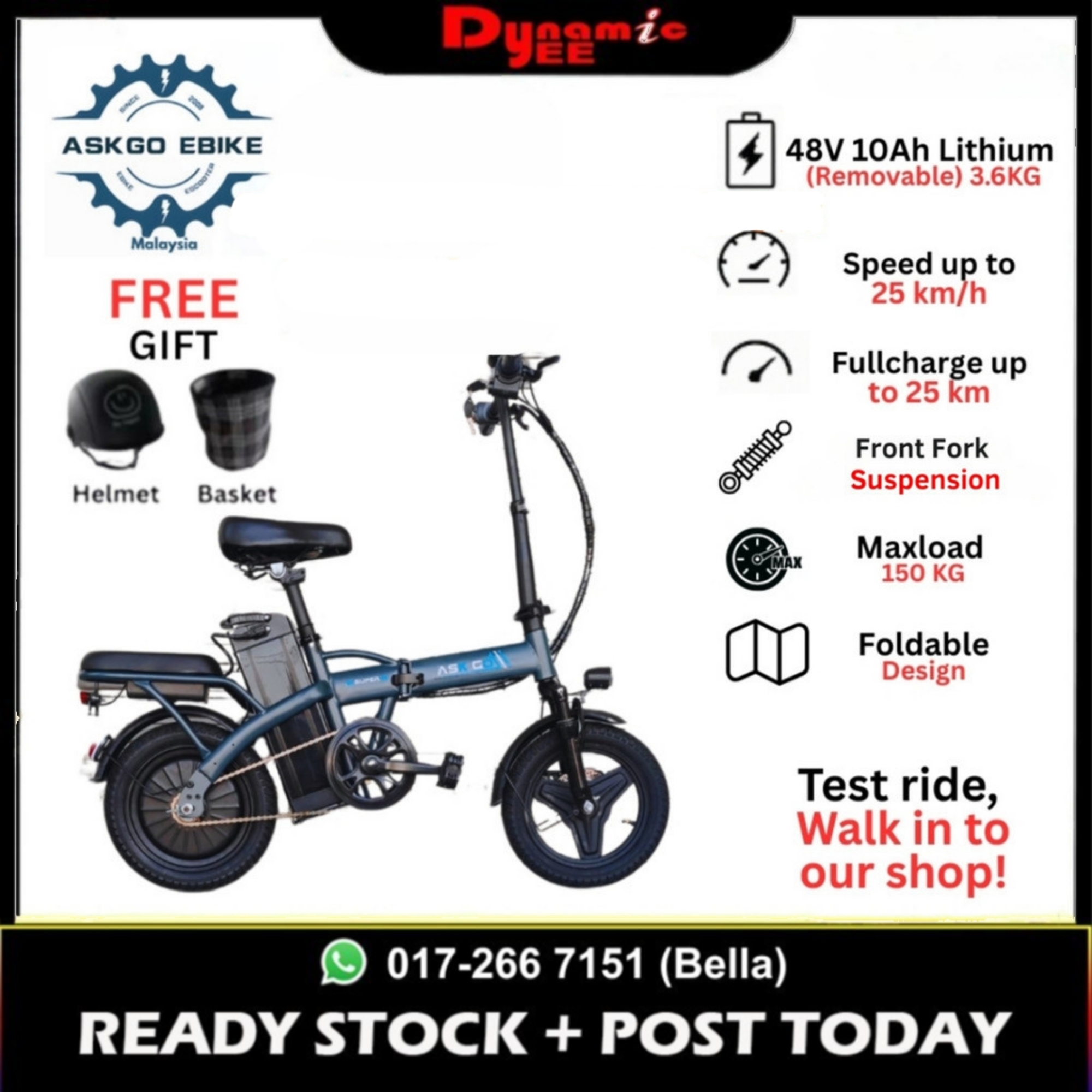 ASKGO Electric Bicycle Z6 EXPORT QUALITY BIKE301
