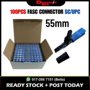 100pcs 55MM Crocodile SC/UPC Fast Connector Optic Fiber Quick Fast Connector Adapter FC301