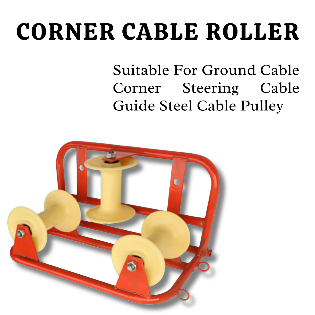 Ground Cable Pulley Nylon Wheel CORNER "U" Corner Cable Roller Nylon Wheel NP201 - Image 2