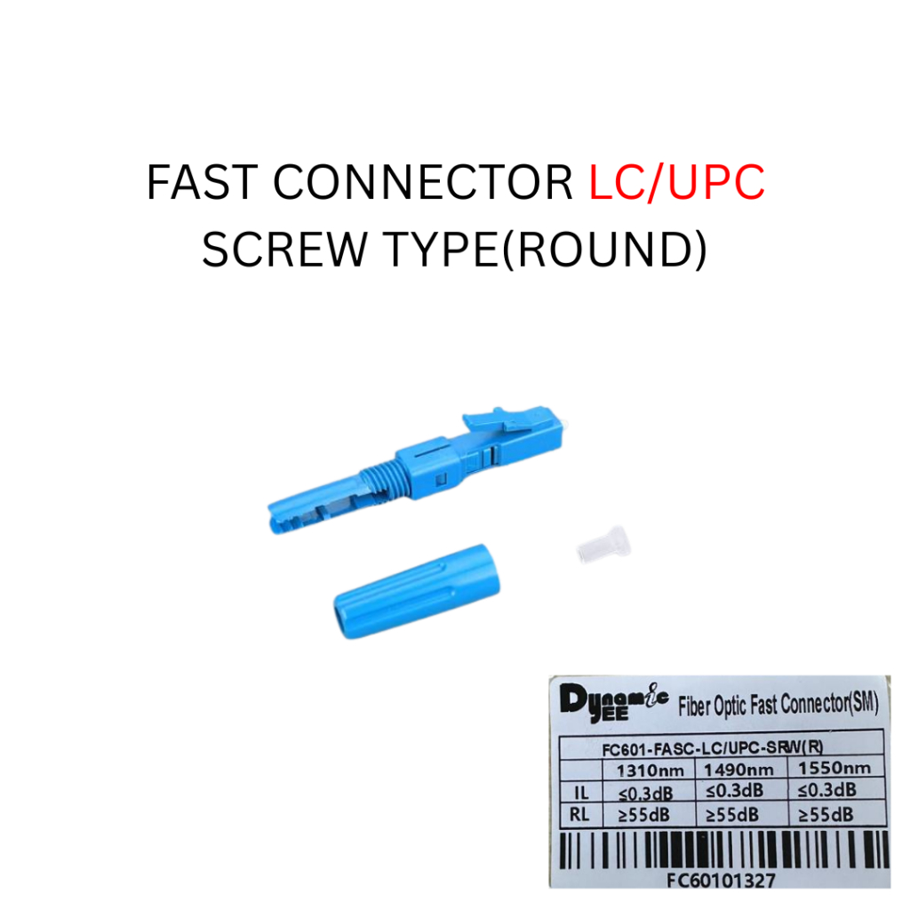 1 PCS LC/APC & LC/UPC FTTH FAST CONNECTOR SCREW TYPE(ROUND) FC601 - Image 2