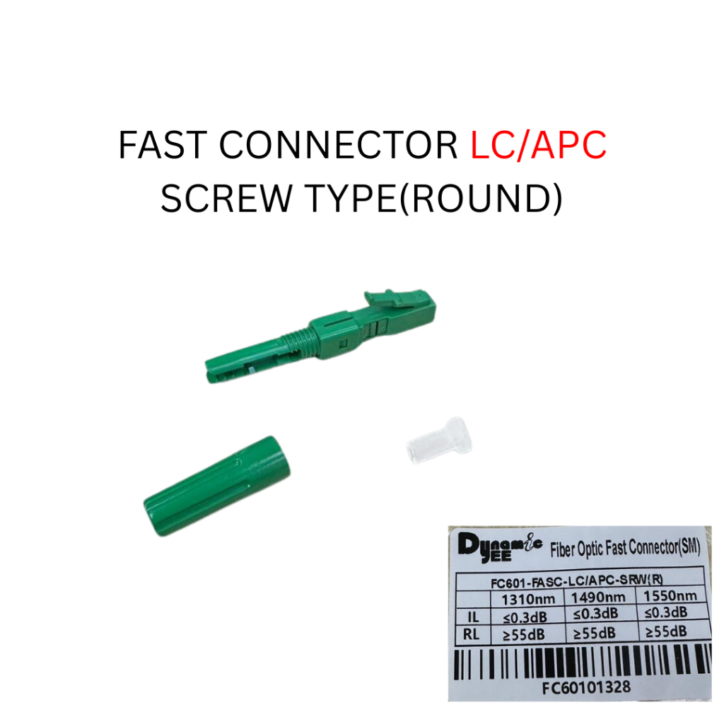 1 PCS LC/APC & LC/UPC FTTH FAST CONNECTOR SCREW TYPE(ROUND) FC601 - Image 3