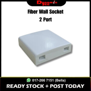 FWS Fiber Wall Socket 2 Ports FTTH Fiber Optic Terminal Box Indoor FW101