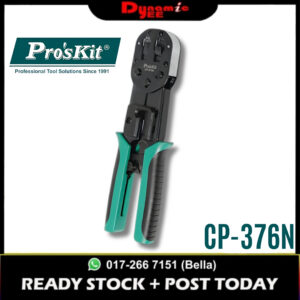 Pro’sKit CP-376N End Pass Through Crimper RJ45 RJ11 RJ12 6P/8P Network Cable Crimping Tool