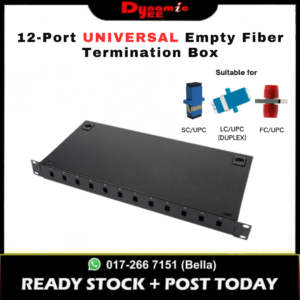 12-Port Universal Empty Optical Fiber Termination Box with Pigtail Flange Thickening - TBR301