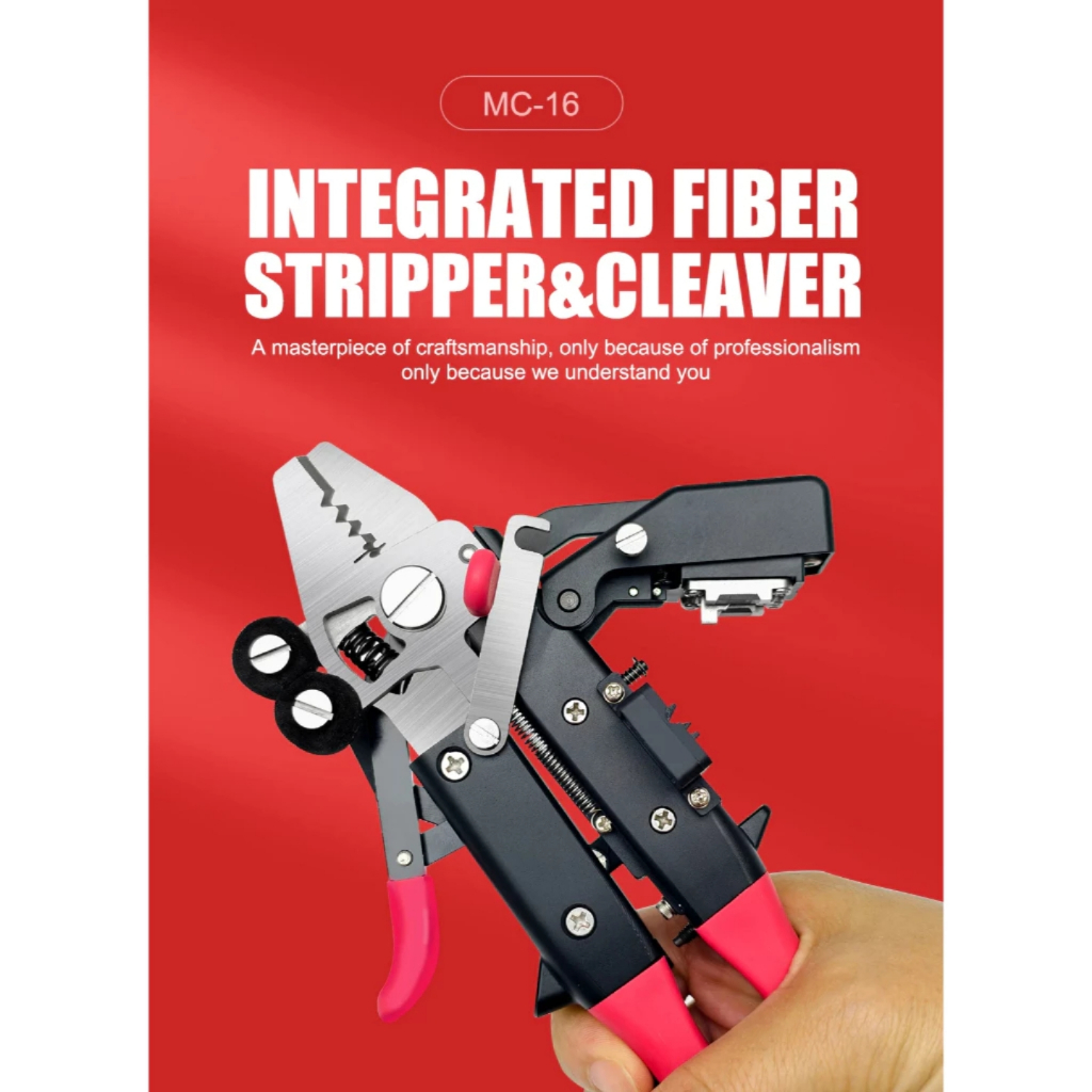 Signal Fire MC-16 Multi-Function Optic Fiber Stripper&One-Step Cleaver Integrated Miller Stripper with Kevlar Scissors - Image 2