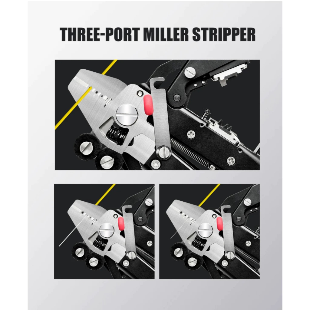 Signal Fire MC-16 Multi-Function Optic Fiber Stripper&One-Step Cleaver Integrated Miller Stripper with Kevlar Scissors - Image 4