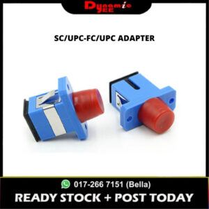 1PC SC/UPC-FC/UPC SIMPLEX SINGLEMODE PLASTIC FIBER ADAPTER AD101