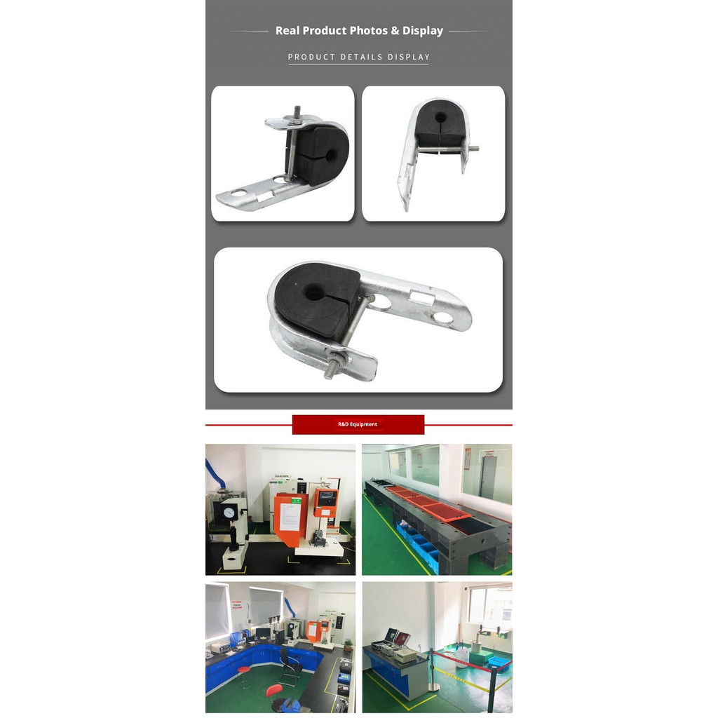 ADSS Fiber Optic Cable Suspension Clamp Pre-twisted J-type Suspension Clamp Fixing Fixture for Power Transmission PA101 - Image 8