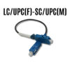 LC/UPC-SC/UPC MALE & FEMALE FIBER ADAPTER COUPLER SIMPLEX SINGLEMODE FOR PATCH PANEL ADC201 - Image 2