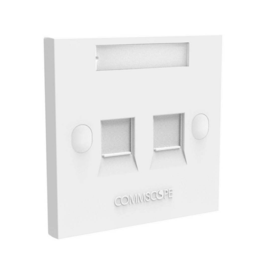 COMMSCOPE RJ45 ONE PORT, TWO PORT FACEPLATE NETWORK LAN FW30 - Image 3