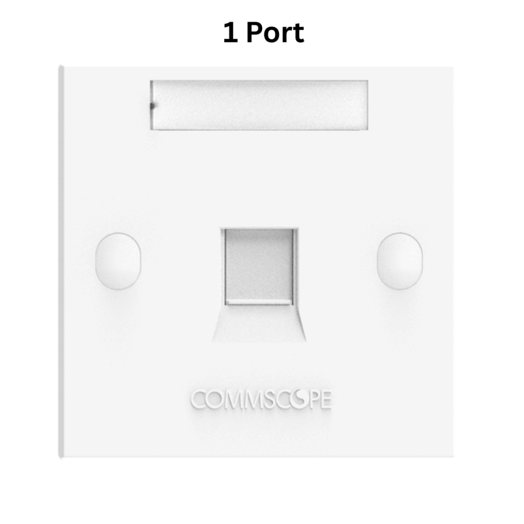 COMMSCOPE RJ45 ONE PORT, TWO PORT FACEPLATE NETWORK LAN FW30 - Image 5
